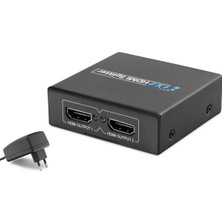 Uslucan Alışveriş HDMI Splitter 1080P 3D 1 In 2 Out - Siyah HDX1284
