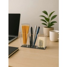 My1 Company 3 Bölmeli  Pleksi Çok Amaçlı Düzenleyici Organizer Saklama Kutusu Makyaj Banyo Masaüstü Organizeri