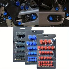 Motosev Motosiklet Vida Süsleme Kapağı 30'lu Set