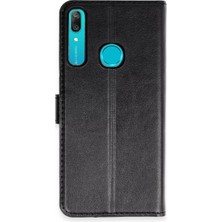 Aesco Huawei Y6 Prime Kılıf Trend S Plus Kapaklı Kılıf - Siyah