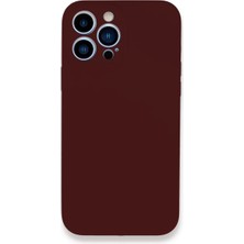 Aesco Apple iPhone 13 Pro Kılıf Lansman Legant Silikon - Bordo