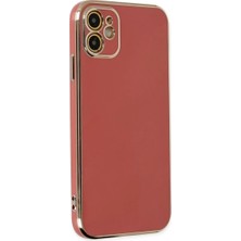 Aesco Apple iPhone 12 Kılıf Volet Silikon - Kırmızı