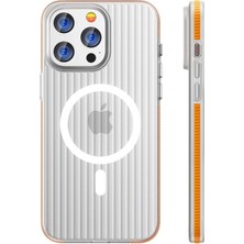 Aesco Joko Apple Iphone 16 Pro Max Line Magsafe Kapak - Turuncu