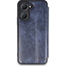 Aesco Vivo Y18 Kılıf Flip Cover - Lacivert