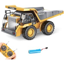 Mey İthalat Uzaktan Kumandalı Full Fonksiyon Metal Premium Model Bulldozer, Ekskavatör ve Kamyon 1:16 Ölçek Şarjlı Sesli Işıklı 3 Model (Tam Fonksiyon) (Kamyon)