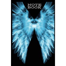 Mey İthalat Independently Published Note Book: Blue Angel Blank Lined Note Book
