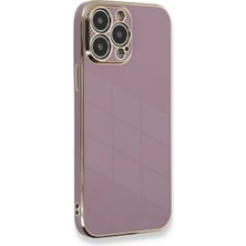 Aesco Apple iPhone 15 Pro Kılıf Volet Silikon - Mor