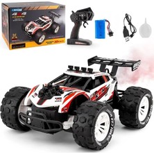 Mey İthalat Oyuncak 2.4ghz Uzaktan Kumandalı 4x4 30 Km Hız Yapan Şarjlı Buhar Atan Off-Road Rc Araba (Beyaz)