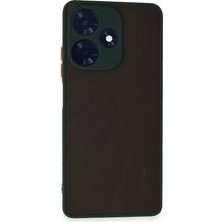 Aesco Infinix Hot 30 4g Kılıf Montreal Silikon Kapak - Yeşil