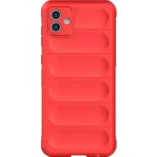 Aesco Samsung Galaxy A05 Kılıf Optimum Silikon - Kırmızı