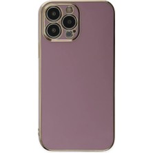 Aesco Apple iPhone 15 Pro Max Kılıf Volet Silikon - Mor