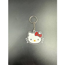 3D Atelier Sevimli Kedi / Hello Kitty Tasarımlı Anahtarlık