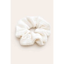 Luvis Store %100 Pamuk Müslin Toka 4'lü Set | Yumuşak Dokulu Scrunchie Saç Tokası