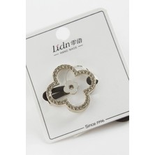 AyrStore Çiçek Taşlı Lastikli Toka