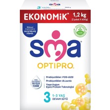 Valor Sma Optipro 3, 1-3 Yaş Devam Sütü, 1.2 kg (2 x 600 G)