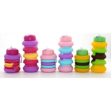 Gees Global Katlanabilir Portatif Silikon Su Şişesi 500 ml ALK3138