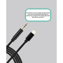Semel iPhone Uyumlu Lightning – 3.5mm Aux Adaptör Kablo Stereo Ses Aktarım