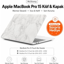Valor Mcstorey Macbook Pro 15 Mermer Desenli Kılıf A1707 A1990 Uyumlu Ince Hafif Sert Kapak Koruyucu Kılı