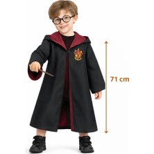 AyrStore Harry Potter Çocuk Bebek Kostüm Seti – Asa Gözlük Pelerin 71 cm (2-4 Yaş)