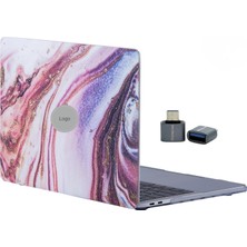 Valor Mcstorey Macbook Air M1 Kılıf A2337 Uyumlu 13 Inç Mermer Desenli Hard Case A2179 A1932 Sert Kapak K