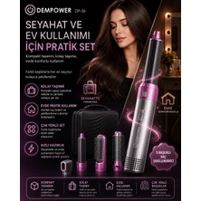 AyrStore 5 Başlıklı Çok Fonksiyonlu Saç Şekillendirici Fön Fırçası ve Bukle Yapıcı Set