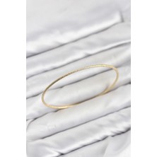 cm Gold Renk Simli Model 65 mm Bilezik