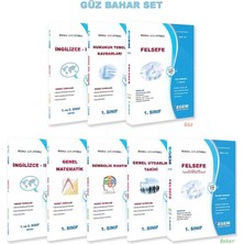Egem Aöf 1. Sınıf Felsefe Güz ve Bahar Dönemi 1. ve 2. Yarıyıl Konu Anlatımlı Soru Bankası (Set)