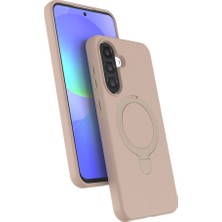 Gees Global Samsung Galaxy A26 Regal Magsafe Standlı Kapak - Çöl Titanyum
