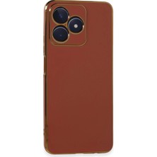 Gees Global Realme C53 Kılıf Volet Silikon - Kırmızı