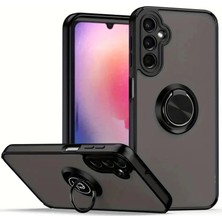 Gees Global Samsung Galaxy A36 Kılıf Montreal Yüzüklü Silikon Kapak - Siyah