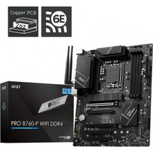 MSI Msı Pro B760-P Wıfı Ddr4 5333MHZOC Ddr4 HDMI Dp M.2 1700P