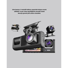 Semel Full Hd Üç Kameralı Araç Kamerası 170° Geniş Açılı ve Park Destekli