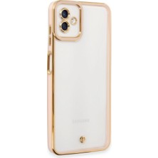 Gees Global Samsung Galaxy A04 Kılıf Liva Lens Silikon - Rose
