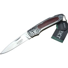 Gees Global Cr 0128 Rd Kamp Çakı 18 cm - Metal Desenli Sap, Kılıflı, Kutulu