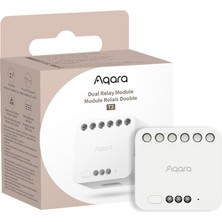 Mey İthalat Aqara Matlı Çift Röle Modülü T2, Aqara Zigbee 3.0 Göbek Gerekir, Garaj Kapıları ve Kazanlar Için Kuru Temas Modu, Rulo Şemsiye Şalteri ve Işık Şalteri, Homekit ve Alexa Destekler