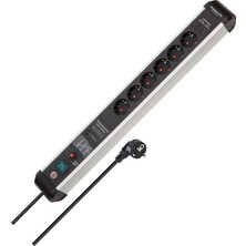 Mey İthalat Brennenstuhl Premium-Protect-Line 6'lı Grup Priz, USB Power Delivery Tip C ve Aşırı Gerilim Korumalı (Şalterli Çoklu Priz, USB Power Delivery Tip C ve USB 3.0 A, Almanya'da Üretilmiştir)