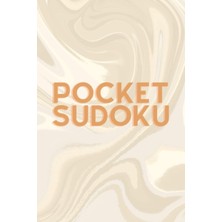 Mey İthalat Independently Published Pocket Sudoku With Abstract Cover Design, 100 Puzzles With Solutions