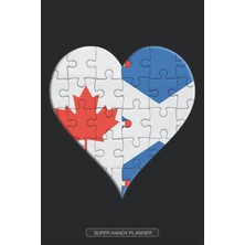 Mey İthalat Planner: Canadian Scottish Flag United Heart Jigsaw Puzzle Flags Of Canada Scotland