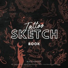Mey İthalat Tattoo Sketch Book: Black Eddition | Xxl Large 8,5” x 8,5” Square Sketchbook With Blank + Grid White Paper 120 Pages