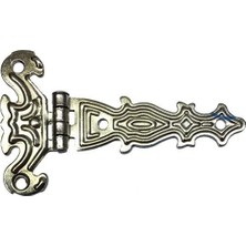 Gees Global Dekoratif, Sac Tek Kuyruklu Menteşe - 40X68 Mm, Küçük, Nikel, 100 Adet