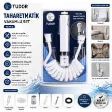 Aesco Beyaz Taharatmatik Seti Taharatmetik El Duşu- Hortum - Mafsal Vakumlu Set