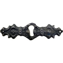 Gees Global Antika Tarz Dekoratif Pirinç Anahtar Ağızlığı - 28X104MM, Oksit