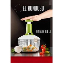 Gees Global Pratik El Rondosu Üstten Basmalı 1.6 Litre 10X18CM