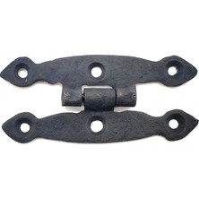 Gees Global Antika Tarz Dekoratif Pirinç Dar Menteşe - 75X39 Mm, Oksit