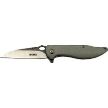 Gees Global Crkt Lotus 1265 Gri Kamp / Outdoor Çakı 18CM - Yarı Otomatik, Kemerlikli, Kutulu