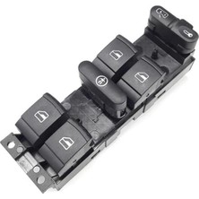 Mey İthalat VASS41 Sol Ön Kapı Dörtlü Cam Düğmesi 1J4959857B Vw Passat B5 ile Uyumlu 1997-2000