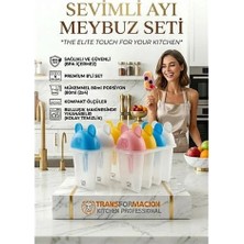 Gees Global Sevimli Ayıcık Figürlü 8'li Dondurma Meybuz Kalıbı Seti - Sağlıklı Ev Yapımı Lezzetler 72