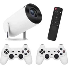 Semel 4K Wireless Çift Kollu Kumandalı Oyun Projeksiyonu Retro Video Oyunu Yeni Nesil