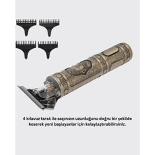 Gees Global Kompakt Tasarımlı, Uzun Pil Ömürlü Saç Sakal Kesme Makinesi