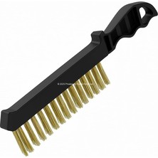 Mey İthalat Kendo Tel Fırça, Pirinç Kaplı Çelik Tel, Pas Sökücü, Boya Temizleyici, Yüzey Hazırlık Fırçası, Plastik Saplı, 23 cm
